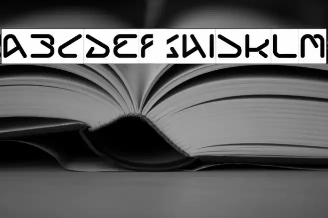 Silver Bend-Inverse Font examples