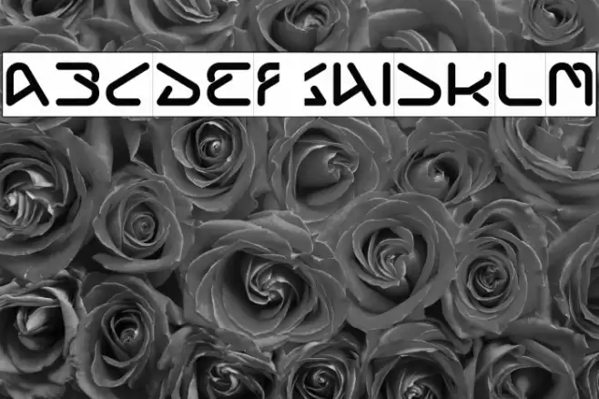 Silver Bend-Inverse Font examples