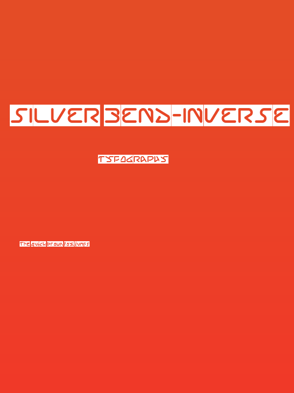 Silver Bend-Inverse Poster