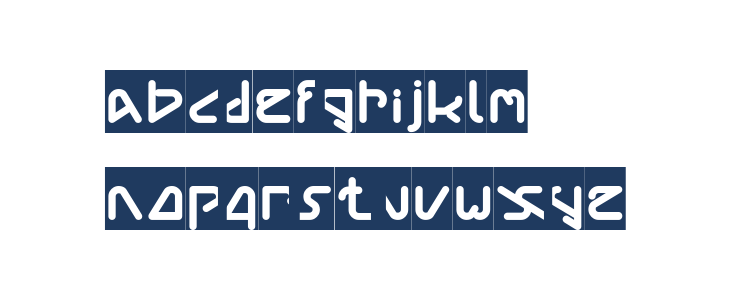 Silver Bend-Inverse Lowercase