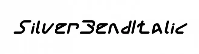 Silver Bend Italic  Frei Schriftart Herunterladen