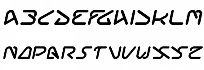 Silver Bend Italic Fonte MAIÚSCULAS