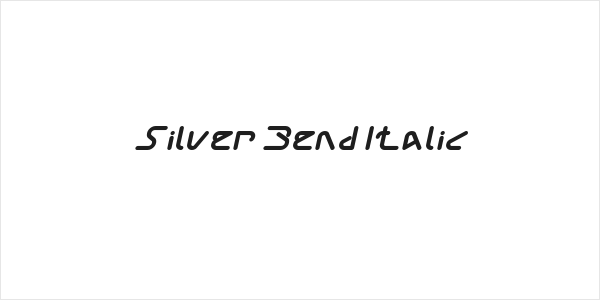 Silver Bend Italic Logo