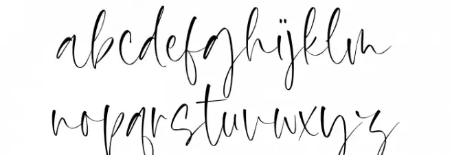 Silver Brighter Schriftart Kleinbuchstaben