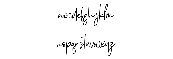 Silver Buttercup Font LOWERCASE