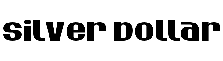 Silver Dollar  font caratteri gratis