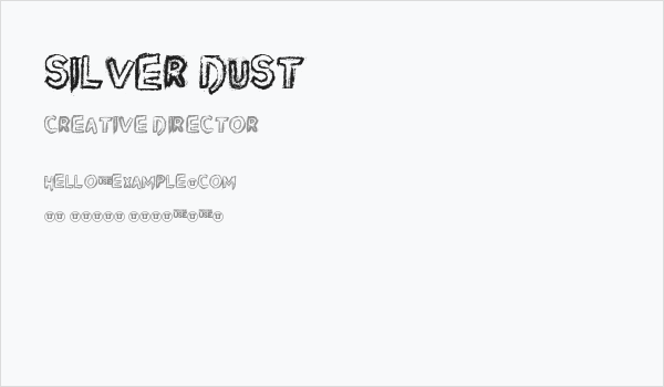 Silver Dust Business Card