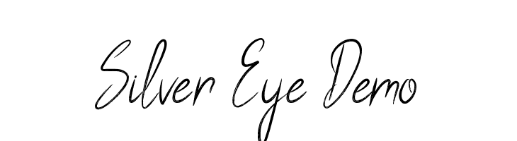 Silver Eye Demo  Descarca Fonturi Gratis