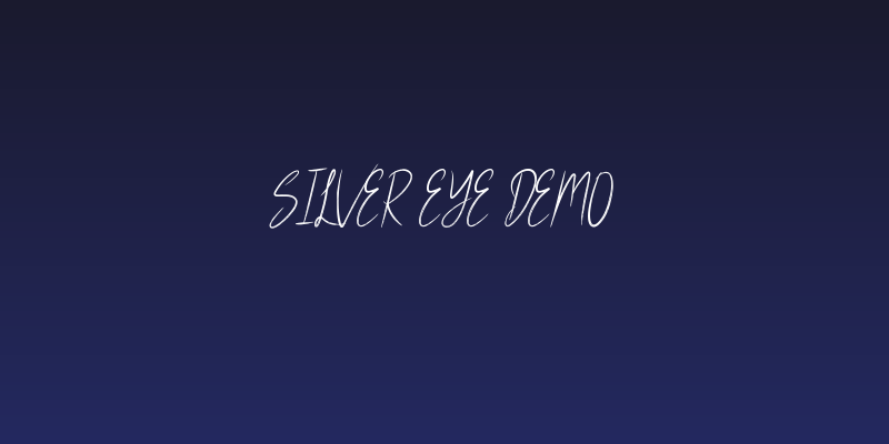 Silver Eye Demo Social Header