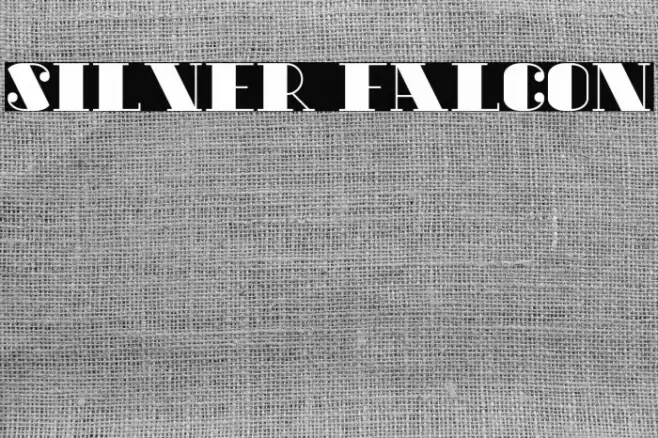 Silver Falcon Font examples