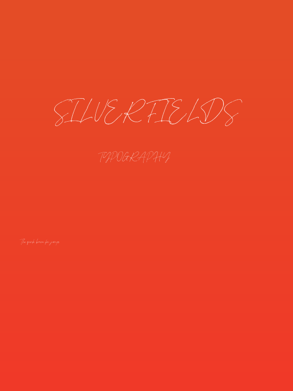 Silver Fields Poster