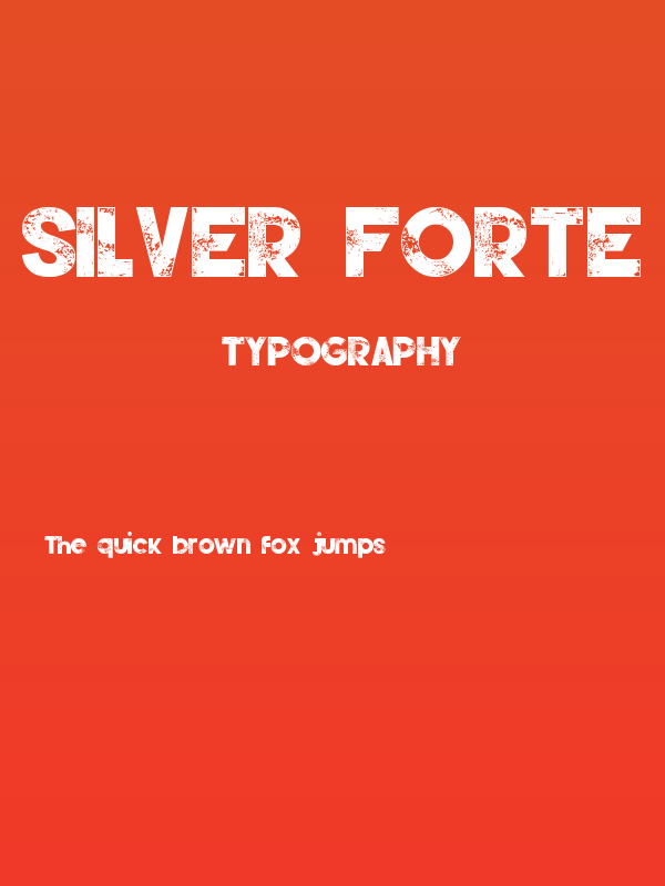 Silver Forte Grunge Grunge Poster