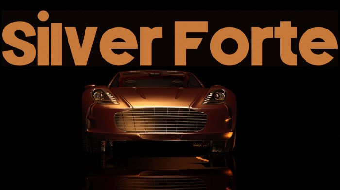 Silver Forte Font examples