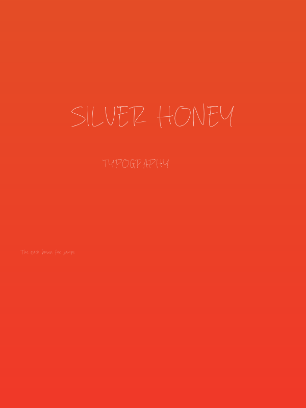 Silver Honey Poster