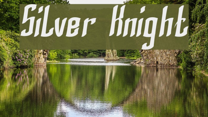 Silver Knight Font examples