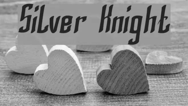Silver Knight Font examples