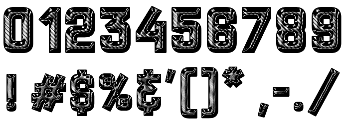 Silver Medal Font OTHER CHARS