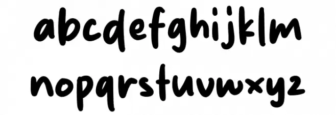 Silver Melody Font LOWERCASE