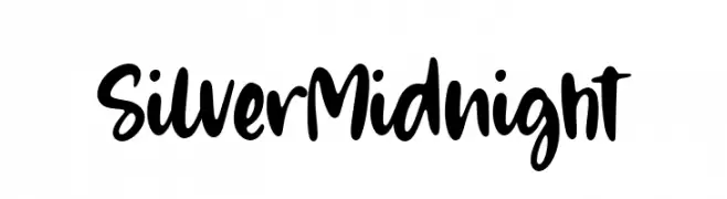 Silver Midnight  Frei Schriftart Herunterladen