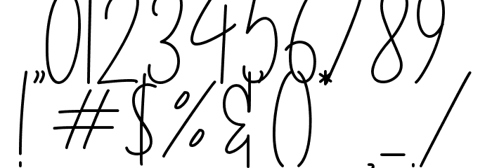 Silver Notes Demo Font OTHER CHARS