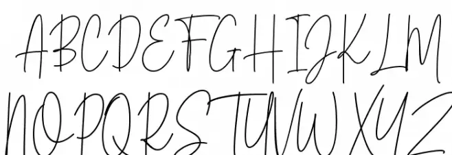 Silver Notes Demo Font UPPERCASE