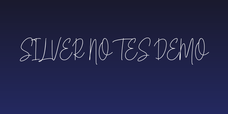 Silver Notes Demo Social Header