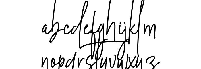 Silver Notes Demo Font LOWERCASE