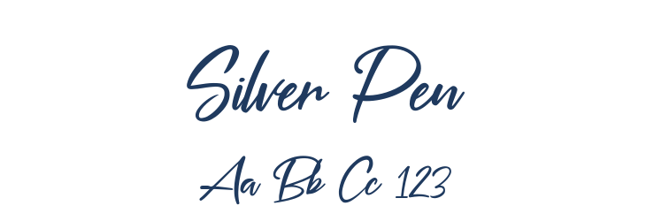 Silver Pen Font Preview