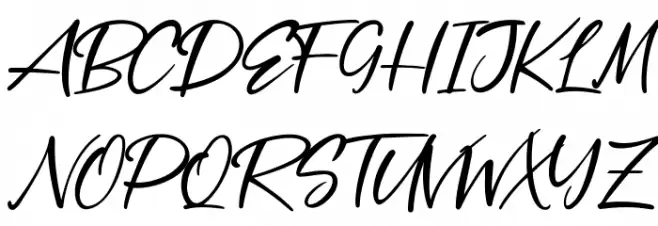 Silver Pen Caratteri MAIUSCOLE