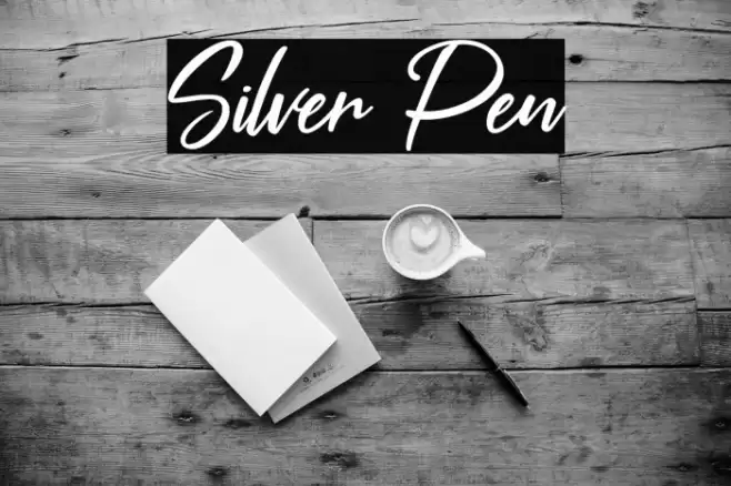 Silver Pen Font examples