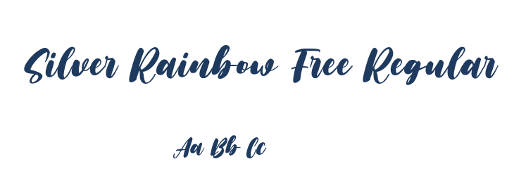 Silver Rainbow Free Regular Font Preview