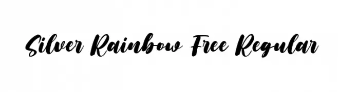 Silver Rainbow Free Regular Font