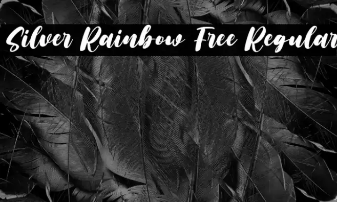 Silver Rainbow Free Regular Font examples