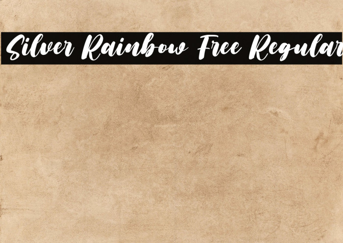 Silver Rainbow Free Regular Example 3