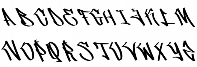 Silver Raven Schriftart Groß