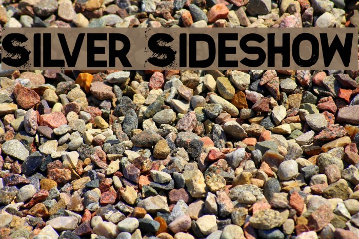 Silver Sideshow Font examples