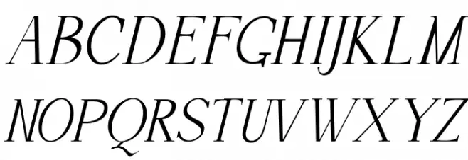 Silver Silk Italic Schriftart Groß