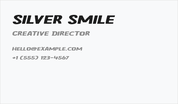 Silver Smile Business Card