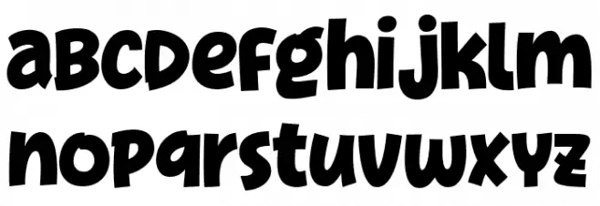 SilverBroomDemo フォント 小文字