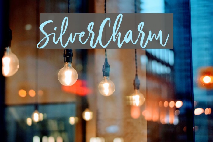 SilverCharm Font examples