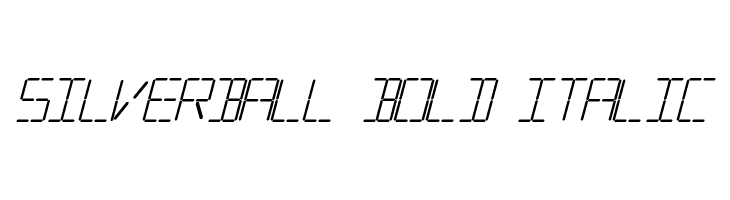 Silverball Bold Italic  नि: शुल्क फ़ॉन्ट्स डाउनलोड