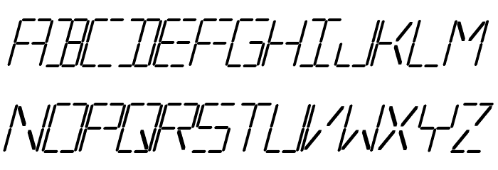 Silverball Bold Italic Шрифта строчной