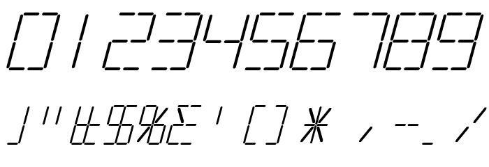 Silverball Italic Font OTHER CHARS