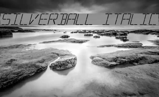 Silverball Italic Font examples