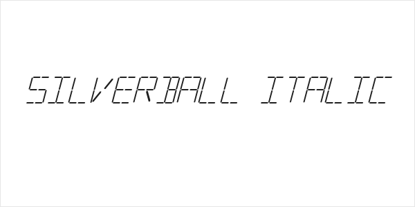 Silverball Italic Logo