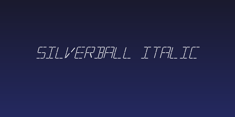 Silverball Italic Social Header