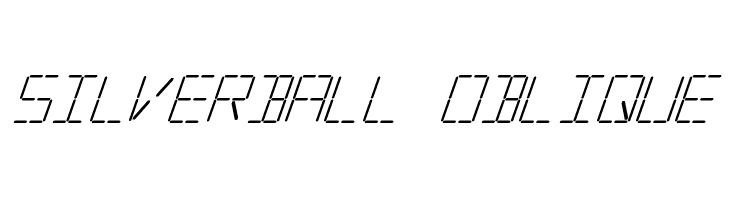 Silverball Oblique  नि: शुल्क फ़ॉन्ट्स डाउनलोड