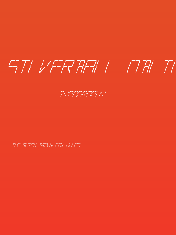 Silverball Oblique Poster