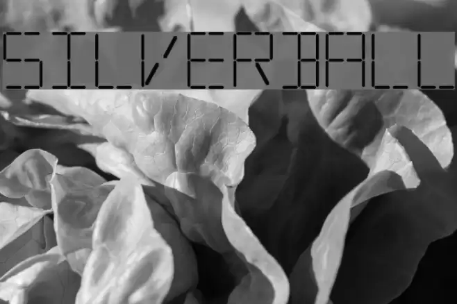 Silverball Font examples