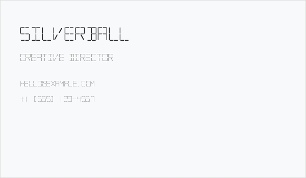 Silverball Business Card